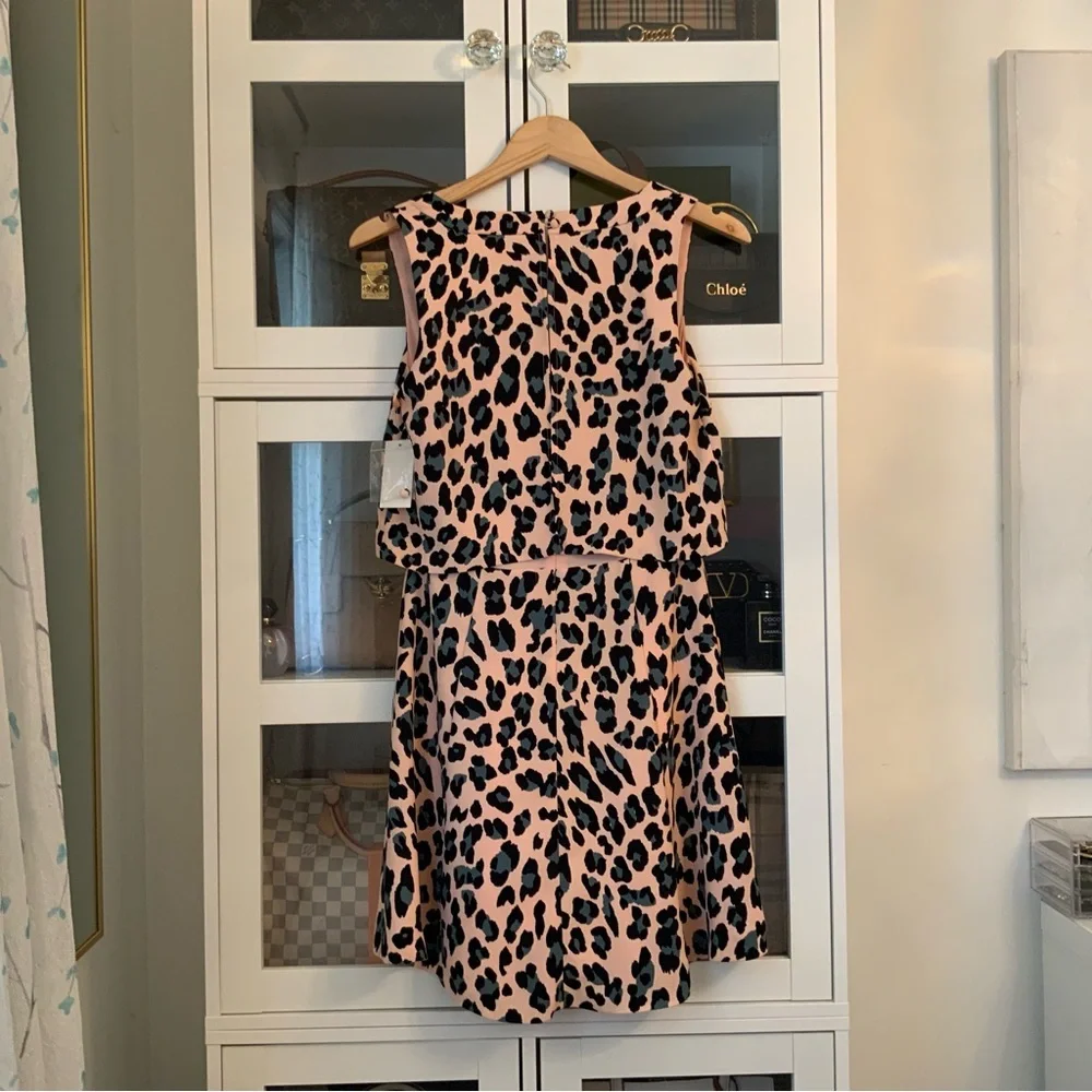 1. State Leopard Animal Print Mini Sleeveless Dress Size XS - Picture 3 of 12